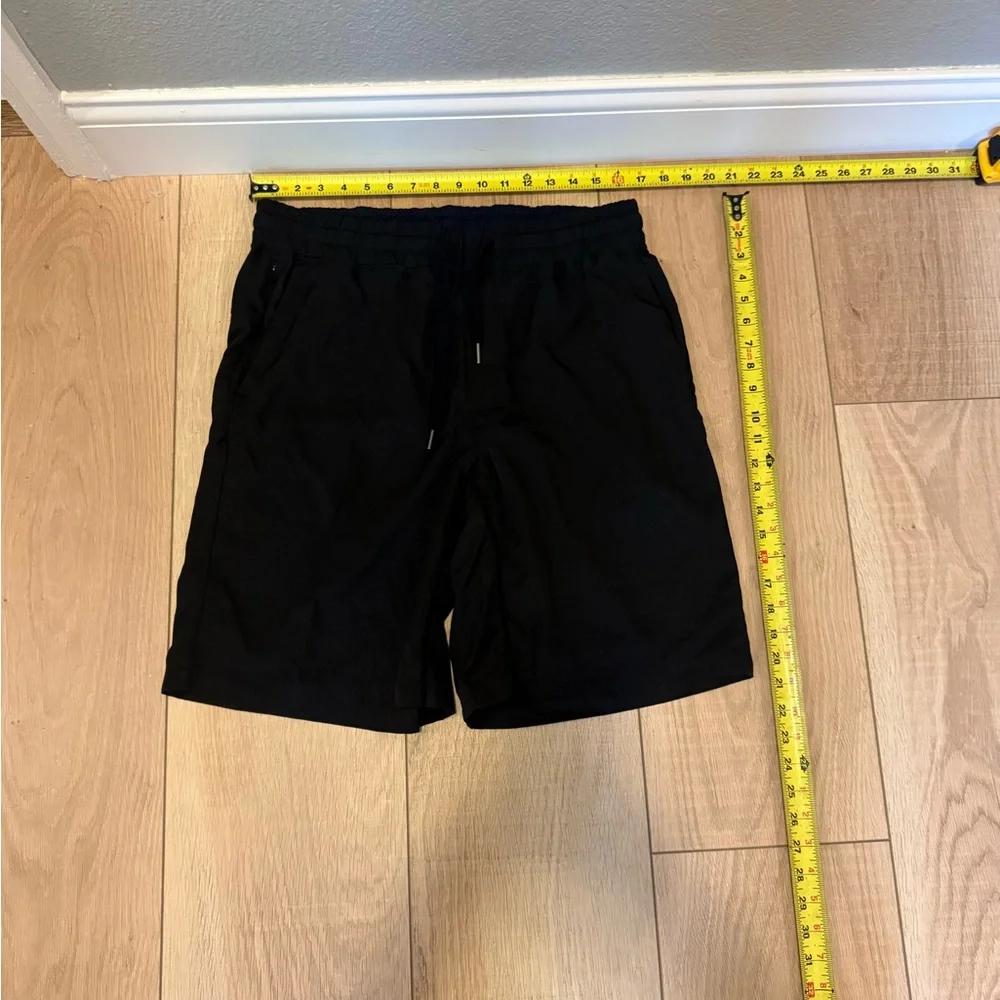 🖤🩵👉TallSlimTees Black Athletic Shorts | Drawstring Performance Gym | Size XL